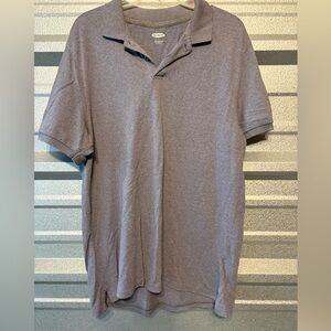 Old Navy Men's Polo Shirt in Heather Gray